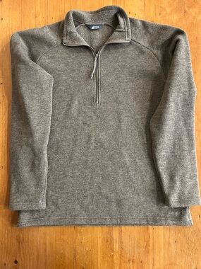 Mountain Equipment Coop Vintage 1/4 Zip Polartec Fleece Made in Canada Brown